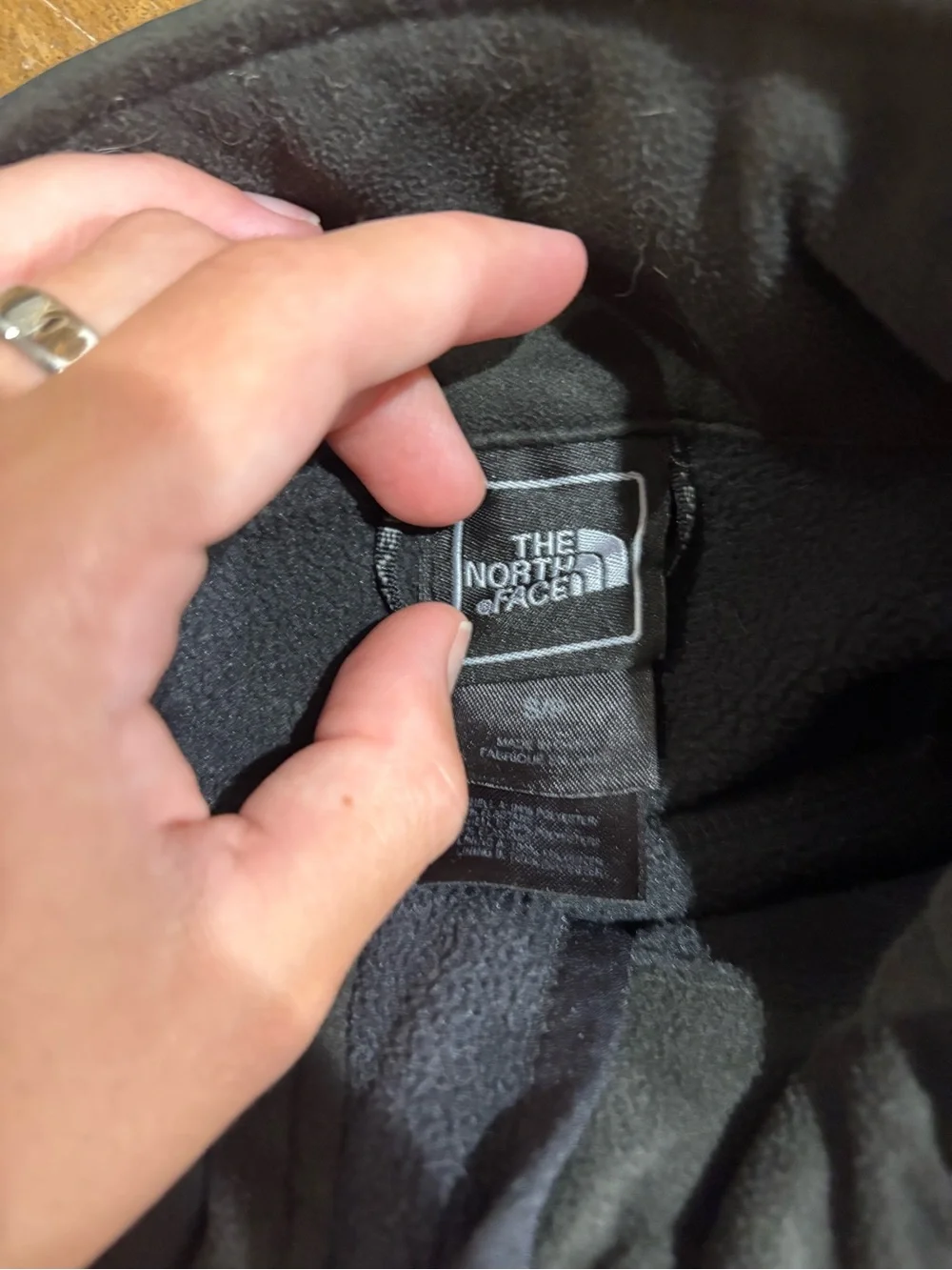 The North Face Black Softshell Jacket with Chest Zip